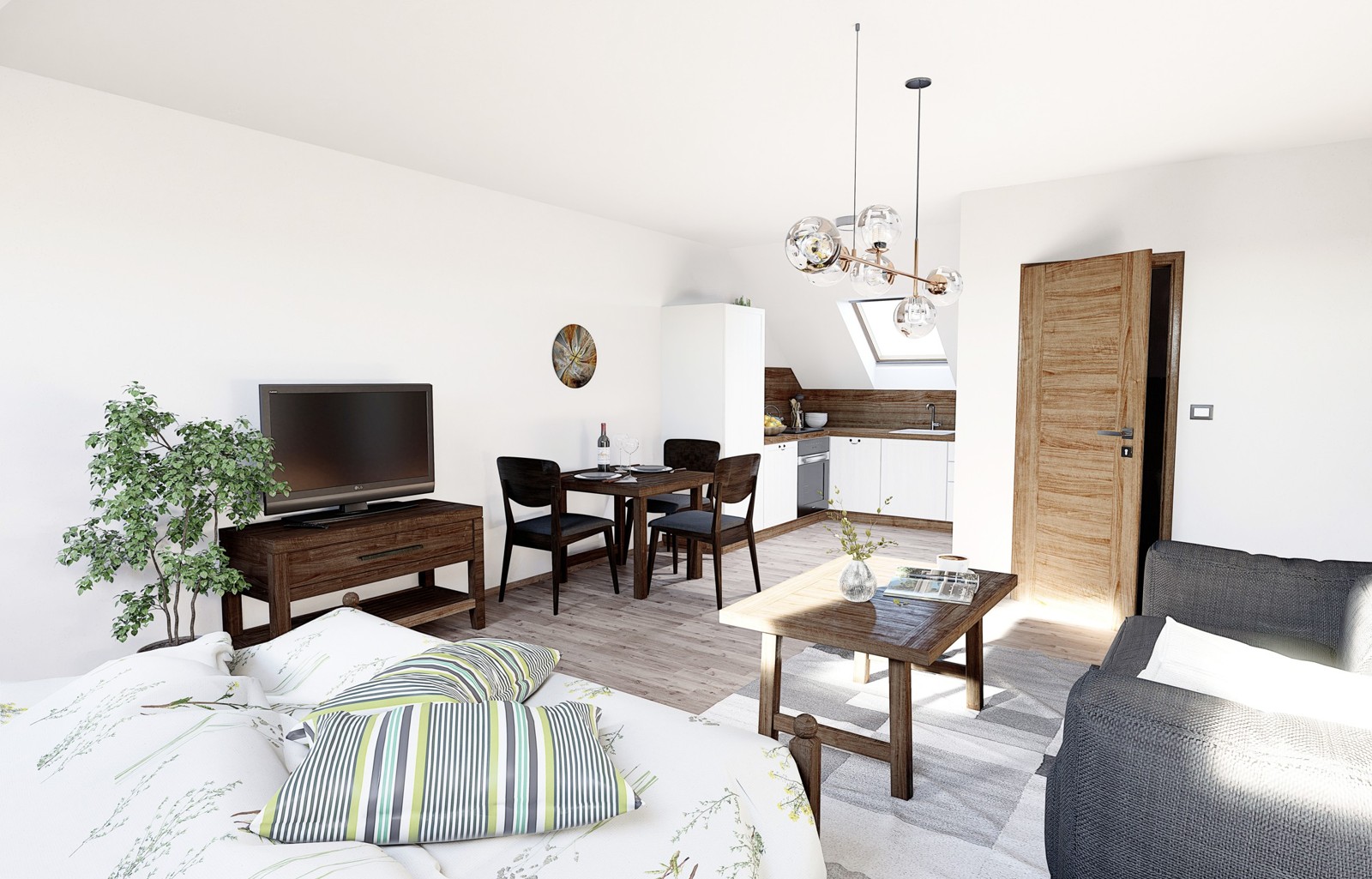 Sklpek Plava - interir apartmnu