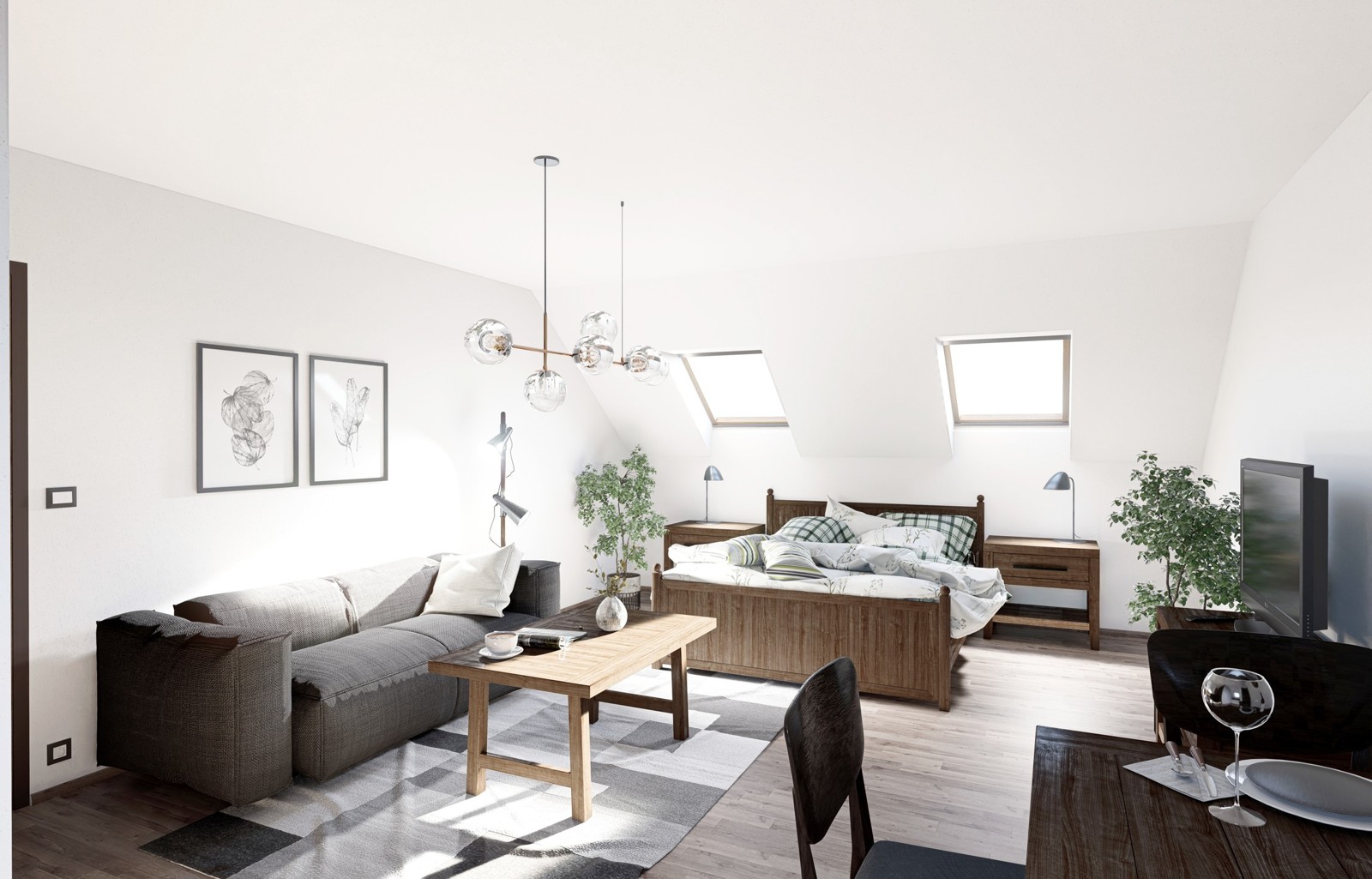 Sklpek Plava - interir apartmnu